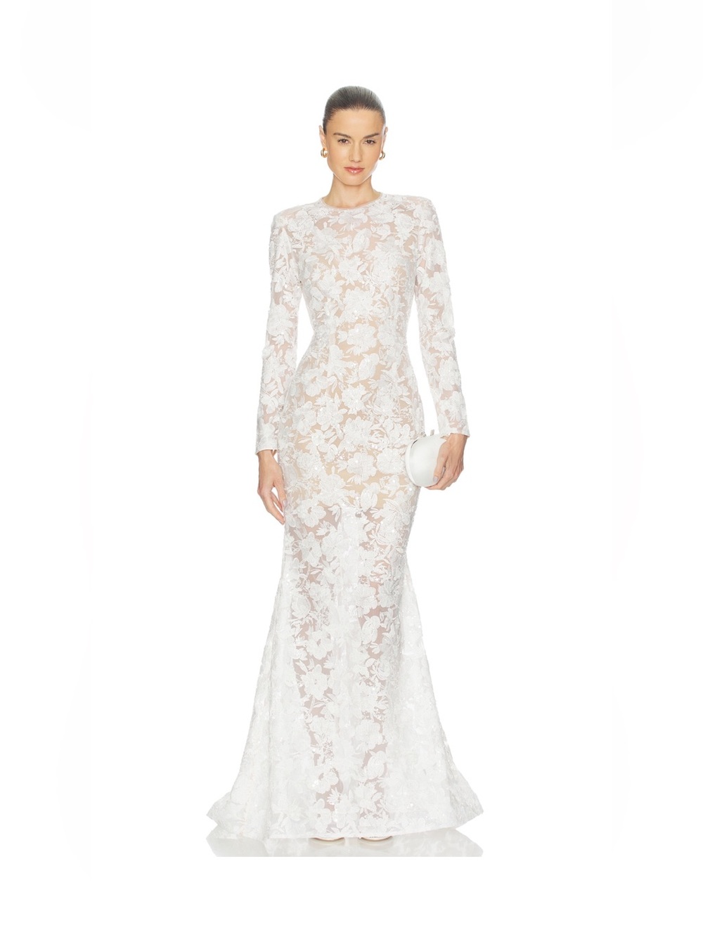 NADINE MERABI Sasha White Dress in White